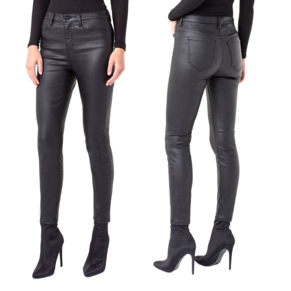 Liverpool Coated Ankle Skinny Jeans Sz 14/32, Black, NWOT